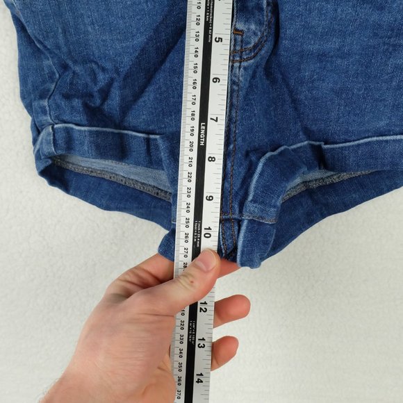 Pull and Bear Womens Short Shorts 0 Denim Classic Retro Summer Casual Stretch - Picture 7 of 10